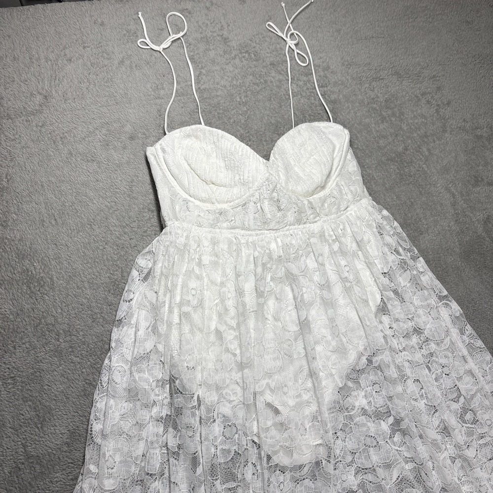 For Love & Lemons White Lace Maxi Dress - Picture 3 of 8
